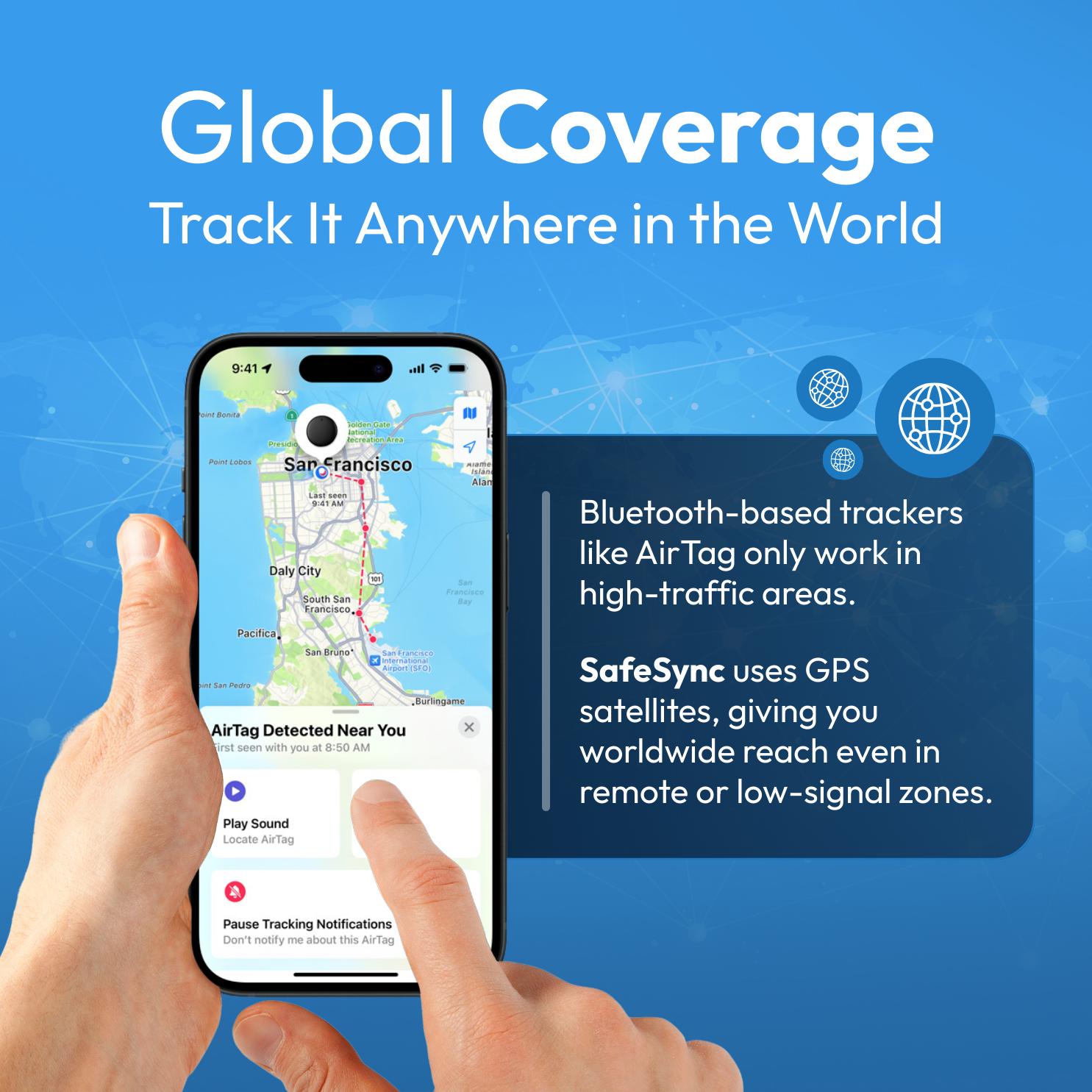 SafeTrackers™ - Plus qu’un GPS, c’est votre allié pour tout localiser.